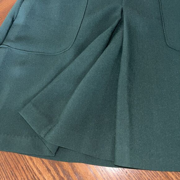 Forever 21 Contemporary Dark Green High Waisted A Line Pleated Skirt Size XS - Picture 2 of 5